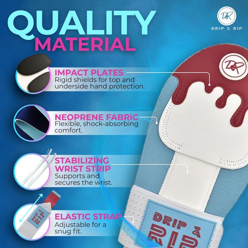 Drip & Rip Sliding Mitt Youth for Baseball & Softball - Ice Cream Sliding Mitt Design with Hand Protection - Base Running, Breathable, Durable, Ambidextrous - Ages 10+ - Image 3